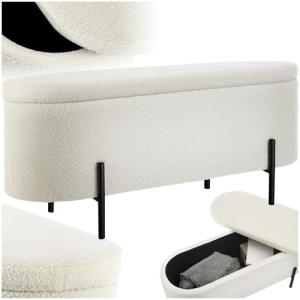 TecTake® Banco con Almacenaje, Mueble Dormitorio Acolchado,…
