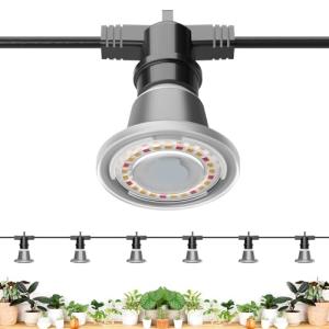 SANSI Lámpara de Planta con 6 Bombillas de Crecimiento LED…