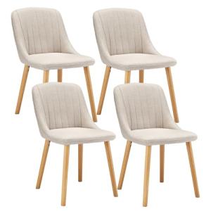 Goeurvant Silla Comedor Set 4 Cómodas Sillas Comedor Pata M…
