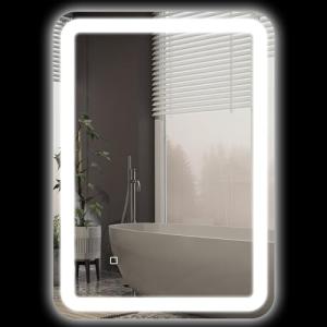 HOMCOM Espejo de Baño con Luces LED 50x70 cm Espejo de Pare…