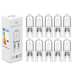 Vinmooog 10pcs Bombilla G9 40W 230V 2900K 480LM Regulable B…