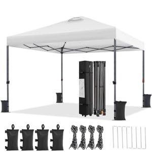 Yaheetech Carpa Plegable 3x3M Altura Ajustable 262-282cm Ce…