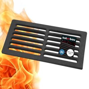 KOTARBAU® - Rejilla para chimenea (hierro fundido, 30,7 x 1…
