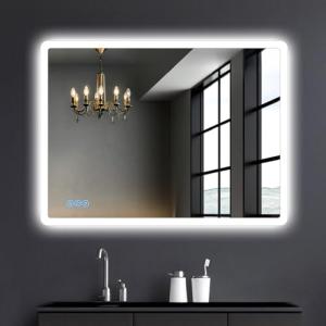 Espejo Baño con Luz 80x60cm, Espejo Baño LED con Antivaho,…