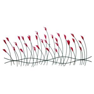 Kunstloft Escultura de Pared en Metal 'Flores alegres' 124x…