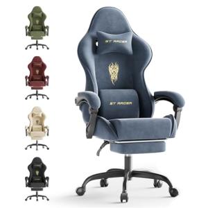 Ferghana Silla Gaming Ergonómica con Masajeador,Silla Gamer…