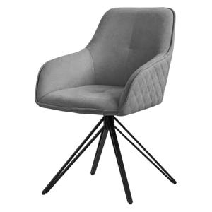 ML-Design Silla de Comedor Giratoria con Respaldo y Reposab…