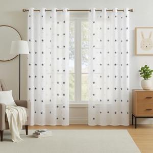 Deconovo Visillos para Ventanas Dormitorio Hogar Decoracion…