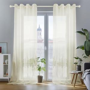 Deconovo Cortinas Transparentes con Ojales, Cortinas de Gas…