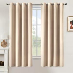 MIULEE Cortinas Cortas para Ventanas 2 Piezas 140X145 CM, B…