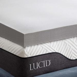LUCID Sobrecolchon viscoelastico 90x190 cm | Con partículas…