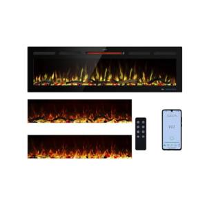 Mystflame Galaxy 60 Pro - Chimenea Eléctrica de Pared con W…