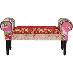 Kare Design Banco Wing Patchwork rojo/rosa, banco pasillo,…