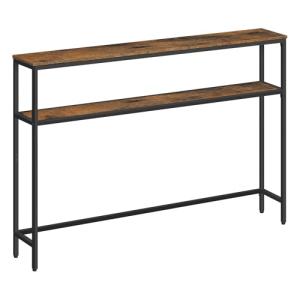VASAGLE Mesa de Consola de 2 Niveles, Mesa Auxiliar con 2 E…