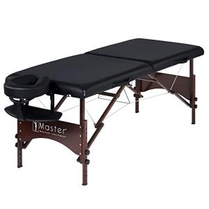 Master Massage Cama portátil Argo de 71 cm, patas de madera…