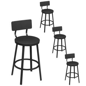 WOLTU Taburetes Bar Juego de 4, Taburetes Altos Cocina con…