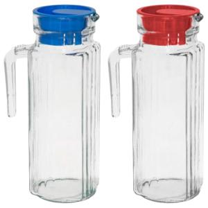 Tradineur - Pack de 2 Jarras de cristal modelo frigo - Capa…