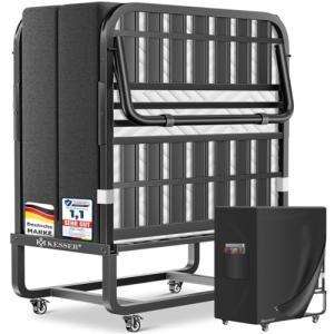 KESSER® Cama plegable de 200 x 90 cm para invitados, incluy…
