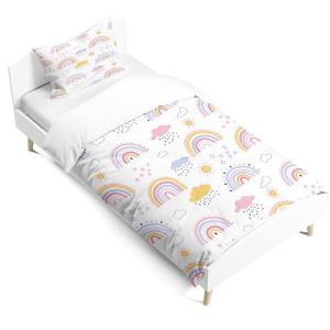 PORJDN Juego de ropa de cama para niñas y niños, diseño de…