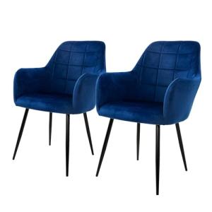 ECD Germany 2X Sillas de Comedor Ergonómicas Asiento Tapiza…