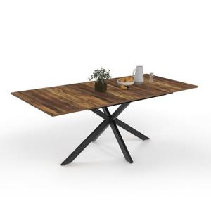 IDMarket – Mesa de comedor extensible rectangular Alix Band…