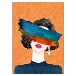XINBAO Hermosa chica arte abstracto carteles e impresiones…