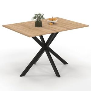 IDMarket – Mesa de comedor rectangular Alix 6 personas Pie…