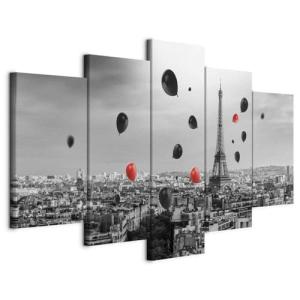 murando Cuadro Ciudad Paris 150x75 cm Impresión de 5 Piezas…