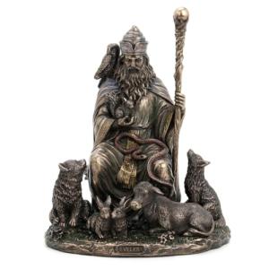 BY SIGRIS - Figura Veles Dios Esclavo Dorado de Resina | Fi…