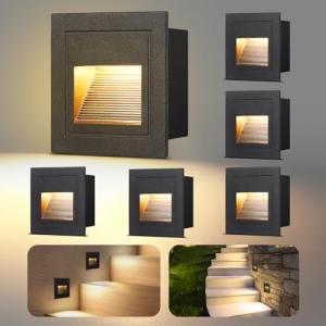 VivaLet 6 Piezas Iluminacion Escalera Led 3w 300lm, Ilumina…