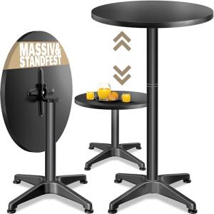 CASARIA® Mesa de Bar Alta 2en1 Plegable Altura Ajustable 70…