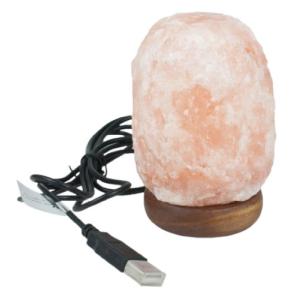 Lámpara de sal del Himalaya USB Rosa multicolor - Magic Sal…