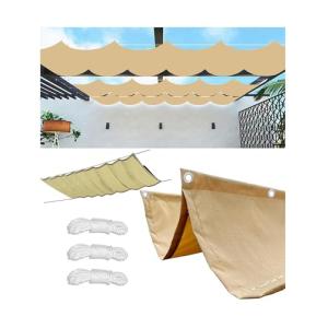 Retráctil Ondulada Vela de Sombra Impermeable 2.5x4.5M Told…