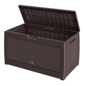 CASARIA® Arcón Jardín Exterior Baúl Almacenaje 310L con 4 R…