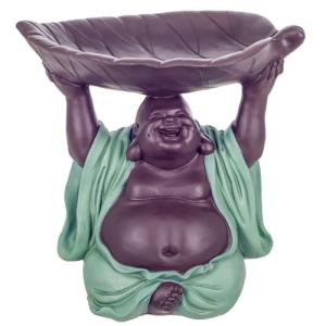 BY SIGRIS Signes Grimalt Figura Buda con Plato Azul de Resi…