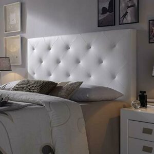 Cabecero tapizado Rombo 140X60 cm Blanco, para Cama de 135…