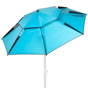 AKTIVE 62427 Sombrilla de playa antiviento azul, con protec…