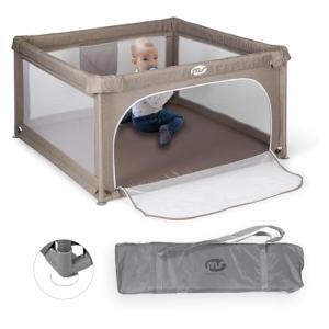 Parque Infantil L - 120x120 - Beige - Corralito para bebé p…
