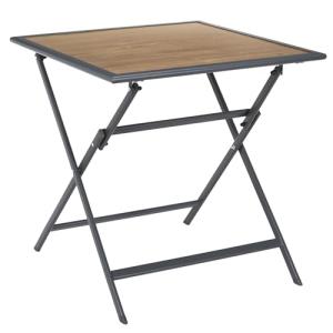 HOME DECO FACTORY, HDO0410, Mesa de Metal Negro Efecto Made…