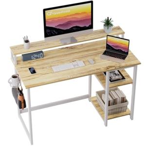 GreenForest Escritorio de Ordenador con Soporte de Monitor,…