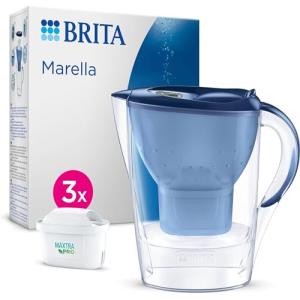 BRITA Jarra con Filtro de Agua Marella Azul (2,4 l) Incl. 3…