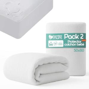 Bambini Mum - Pack 2 Unidades - 50x80 cm Protector Colchón…