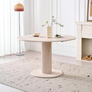 BenyLed Mesa de Comedor Moderna con Patrón de Piedra, Mesa…