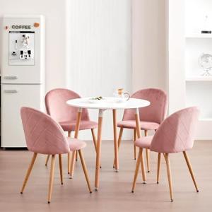 DEYARNA HOME Juego de Mesa de Comedor Redonda con 4 Sillas,…