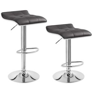 WOLTU 2X Taburetes de Bar Altos Cocina con Reposapiés, Regu…