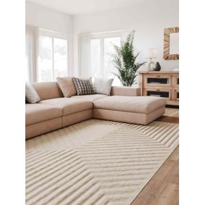 Interiyou Lecce - Alfombra Salon Grande 120 x 170 cm Crema…