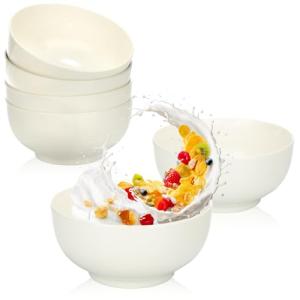 com-four® 6x cuencos de cereales de porcelana de hasta 600…