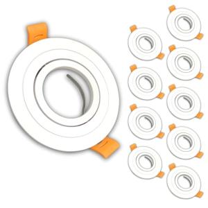 LED ATOMANT Pack 10x Marco Foco Empotrable Aluminio Lacado…