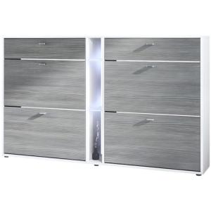 Vladon Zapatero con Solapas Today 155,5 x 95 x 28 cm, con i…