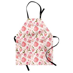 ABAKUHAUS Floral Delantal de Cocina, Estilo Vintage Tazas d…
